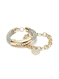 GUESS Factory Women's Gold-Tone Mesh ID Bracelet, NS