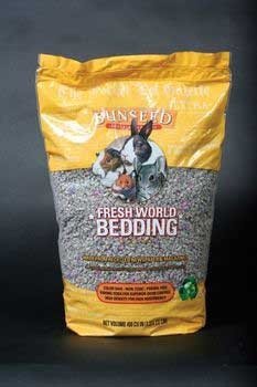 Sun Seed Company SSS18220 Fresh World Small Animals Phenol Free Paper Bedding, 450 Cubic Inch, Gray