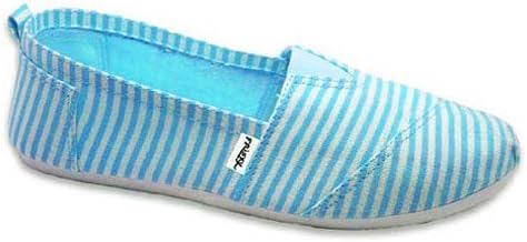 Frisky Womens Stripe Canvas Sneakers (10 M US Women, Blue)