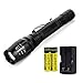 Wishdeal High Lumens Led Flashlight 18650 T6 Torch Water Resistant Tactical Flashlight Camping Light with 18650 Battery and Charger US Stock