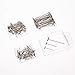 AIEX 150 Pieces Stainless Steel T-Pins Set, 2 inch, 1 inch, 1-1/4 inch, Metal T Shaped Pins Bulk for Wigs,Sewing,Blocking and Knitting