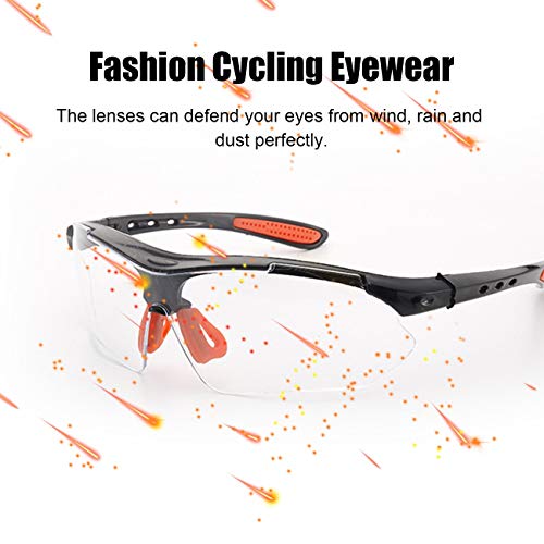fengzong Mode Fietsen Bril Unisex Outdoor Sport Zonnebril UV400 Fiets Sportbril Zonnebril Rijbril (transparant) - Image 6
