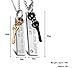 ZX Fashion His and Hers Stainless Steel Matching Set Lovers Couples Pendant Necklace