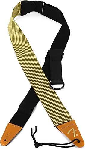 Fender® RIGHT HEIGHT™ RAYON TWEED STRAP Tweed Guitar Strap with One-Hand Function Natural