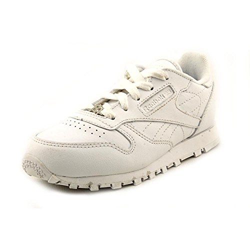 Reebok Baby Girls Classic Leather-K, White/White/White, Infant