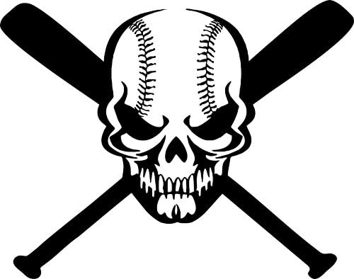Skull Baseball Bat Game Rubber Stamps custom stamps rubber