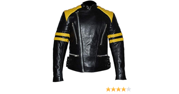yellow patent leather jacket