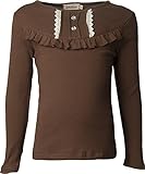 Ipuang Girl Long Sleeve Cotton Ruffle T Shirt Top