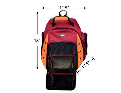 image for EXPAWLORER Multiple Deluxe Dog Carrier Mesh Travel Backpack Double Sho