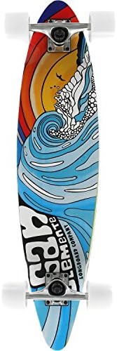 San Clemente Stained Glass III Mini PIN Skateboard Complete-7.75X33