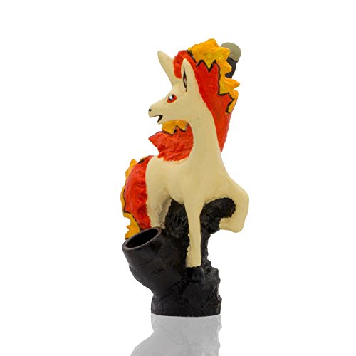 Handmade Tobacco Pipe Pokemon Hand Painted Art Collectible (Rapidash)