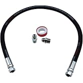 Industrial grade Hydraulic Hose 3/8" NPT Male x 18" Length,High Pressure Hose With Both Sides 360&deg;Swivel Fittings,5800 PSI&amp;250&deg;F High Temp &amp; Pressure Resistance for Hydraulic Systems