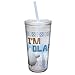 Zak! Designs Insulated Tumbler with Screw-on Lid and Straw featuring Olaf from Frozen, Break-resistant and BPA-free Plastic, 16 oz.