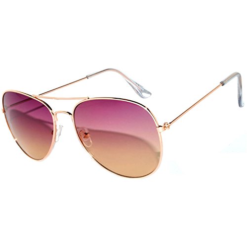 Aviator oversized women men metal sunglasses fashion de…