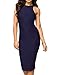 Arenbel Women's Bodycon Zipper Cocktail Work Formal Pencil Dress