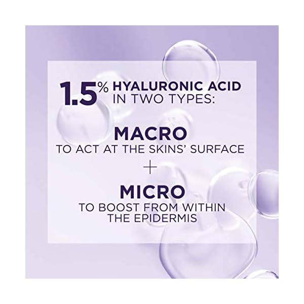 L'Oreal Paris Hyaluronic Acid Serum Revitalift Filler [+Hyaluronic Acid], 1.5% Pure Concentrated Hyaluronic Acid Dropper…