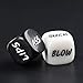 joyce555 2Pcs Best Sex Dice Couple Game Adult Naughty Toy Funny Party Club Honeymoon Posture Dirty Dice Game for Women Men Black+Whitethumb 4