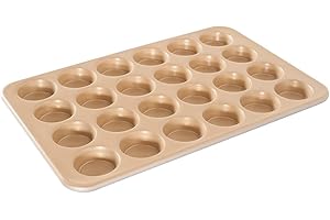 Nordic Ware Naturals Aluminum NonStick Petite Muffin Pan, Twenty-four 2-Inch Cups