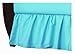 American Baby Company 100% Natural Cotton Percale Ruffled Crib Skirt, Aqua, Soft Breathable, for Boys and Girls