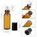Mavogel 12 Pack 5ml Amber Glass Roller Bottles With Stainless Steel Roller Ball - Include 36 Peices Labels, Essential Oils Opener, 1ml Pipettes, Funnel