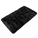 Leadmall Luxury Fluffy Rugs | Super Soft Indoor Modern Shag Area Silky Smooth Faux Fur Rug for Home Decorations | Anti-Skid Living Room Bedside Runner Decor Carpet Floor Mat (Black 23.6 x 47.2in)thumb 3