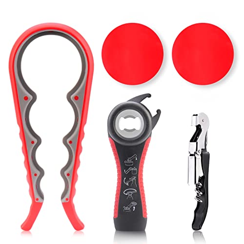 Astofli 5 Pack Jar Opener For Seniors With Arthritis, Easy Twist Lid