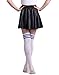 HDE Women Three Stripe Over Knee High Socks Extra Long Athletic Sport Tube Socks (White/Blue)
