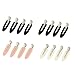 16 Pack Hair Clips, Leaf Traceless Makeup Hair Clips Cosmetic Positioning Clamps