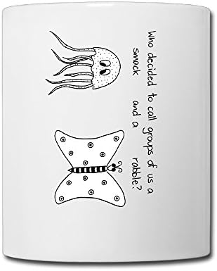 Ellyfish And Butterfly Cartoon Coffee Mug By Heaven Creations 11 Oz