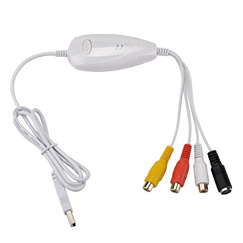 FidgetFidget Converter USB Audio Video Capture VHS,V8,Hi8,Camcorder to PC Win