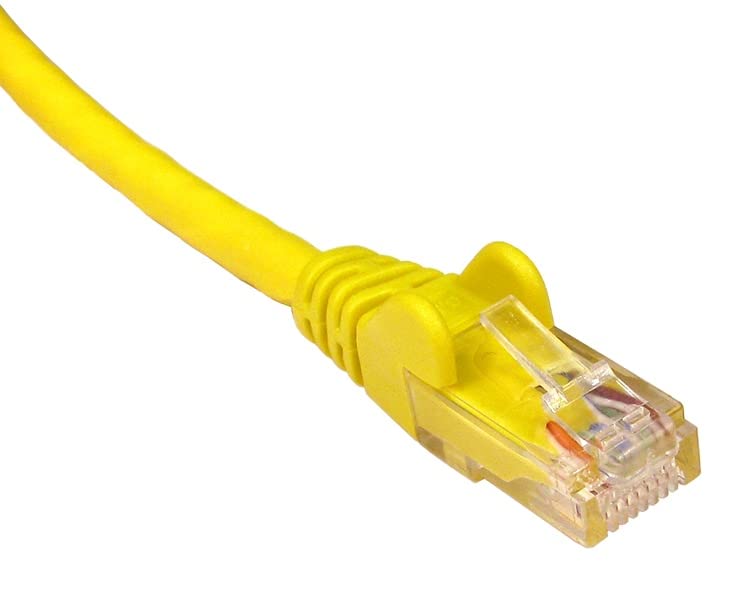 World of Data 3m YELLOW CAT6 Network Cable - Ethernet - LAN - Patch - Compatible with Internet, Broadband, Router, Hub, Modem-10/100/1000 - Gigabit 2 PACK
