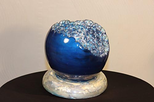 Cobolt Blue Faux Geode Vase