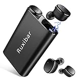 Bluetooth 5.0 Wireless Earbuds, Ruxibar Stereo Headphones Mini Headset with Microphones Sport Ear Sweatproof Earphones with Charging Box/Case for iPhone S/XS MAX/XR/X Samsung Android Smart Phones
