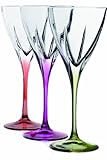 Fusion Crystal Multicolor Wine Set