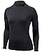 TSLA 1 or 2 Pack Women's Thermal Long Sleeve Tops, Mock Turtle & Crew Neck Shirts, Fleece Lined Compression Base Layer