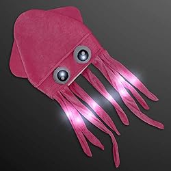 Flashing Light Up Silly Squid Hats by