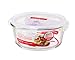 LOCK & LOCK Purely Better Glass Food Storage Container with Lid, 32 Ounce, Clear