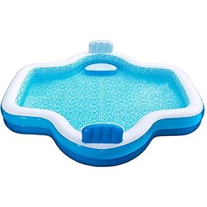 Members Mark Elegant Family Pool 10 Feet Long 2 Inflatable Seats with Backrests – 1 Pack