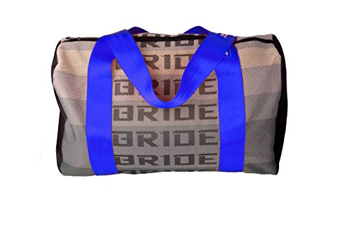 JDM Bride Racing Duffle Bag with Blue Spco Straps to Carry All Racing Equipment