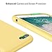 KUMEEK iPhone 6s Case, iPhone 6 Case, Liquid Silicone Rubber with Soft Microfiber Cloth Cushion Protective Case Thin Slim for iPhone 6s / iPhone 6 - Yellow