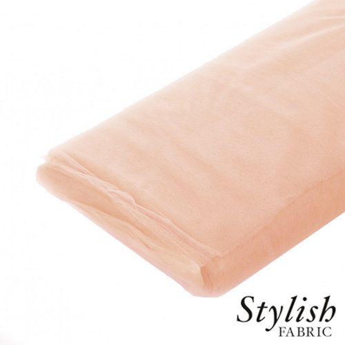 Peach Tulle Fabric - 40 Yards Per Bolt