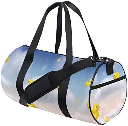 Sports Bag Blue Sky Ducks Mens Duffle Luggage Travel Bags Kid Lightweight Gym bag