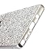 Ranyi Galaxy Note 9 Case, Full Body Glitter Sparkle Bling Shiny Rhinestone Design Slim Electroplated TPU Bumper Shock Absorbing Protective Case Cover for Samsung Galaxy Note 9 (2018), Silver
