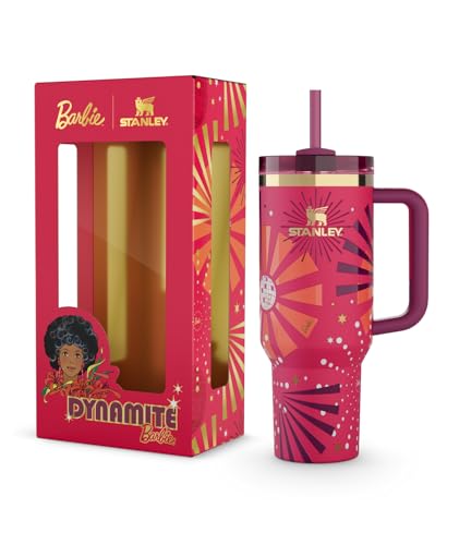 Lot De 8 Tasses Isolées Stanley Barbie DREAM QUENCHER 40 Oz - Collection Multicolore Avec Paille