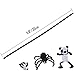 Caydo 200 Pieces Black and White Pipe Cleaners Chenille Stem 6 mm x 12 Inch, Smooth Processing at Both Ends, Safe and Humanized Design for DIY Art Craft Decorations