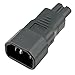 ACA1015 IEC C7 to IEC C14 Molded Plug Adapter with UL and CE certifications. This Plug Adapter Allows You to Alter Your Electronic Device from 2 Prong to 3 Prong or 3 Prong to 2 Prong.