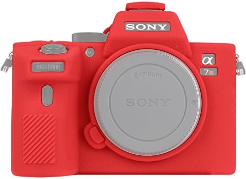 STSEETOP Sony A7III Case, Professional Silicone Rubber Camera Case Cover Detachable Protective for Sony A7 III A7 RIII Sony ILCE-7RIII A73 A7R3 (Red)
