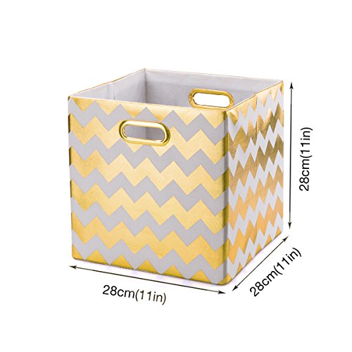 BAIST Cube Storage Bins 11x11'' Large Foldable Storage Cubes Decorative