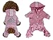 Scheppend Adidog Pet Clothes for Dog Cat Puppy Hoodies Coat Winter Sweatshirt Warm Sweater (XXXL, Pink)