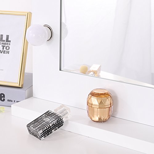 Chende White Hollywood Lighted Makeup Vanity Mirror Light, Makeup